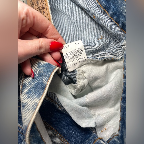 Levi's 509 RARE USA Made DeadStock New White-Washed Orange Tag Punk Vintage - Picture 8 of 8